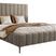NADUVI Collection Bedframe Flores velvet 160x200 met opbergvak
