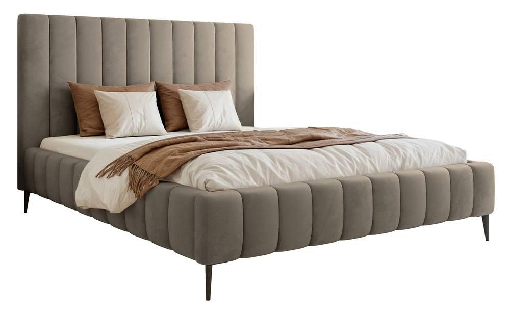 NADUVI Collection Bedframe Flores velvet 160x200 met opbergvak