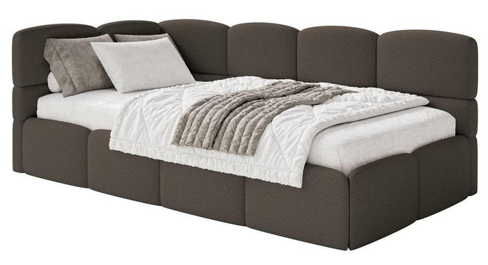 NADUVI Collection Jeugdbed incl matras Chloe links bouclé 90x200 met
