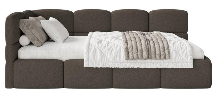 NADUVI Collection Jeugdbed incl matras Chloe links bouclé 90x200 met