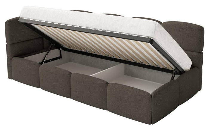NADUVI Collection Jeugdbed incl matras Chloe links bouclé 90x200 met