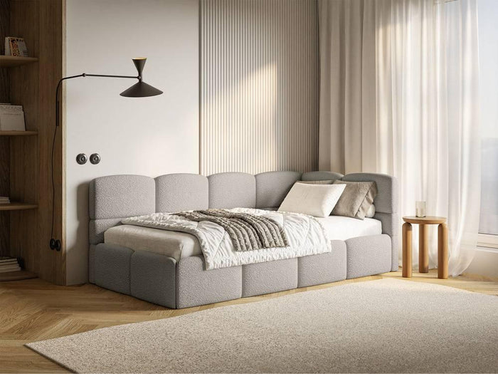 NADUVI Collection Jeugdbed incl matras Chloe rechts bouclé 90x200 met