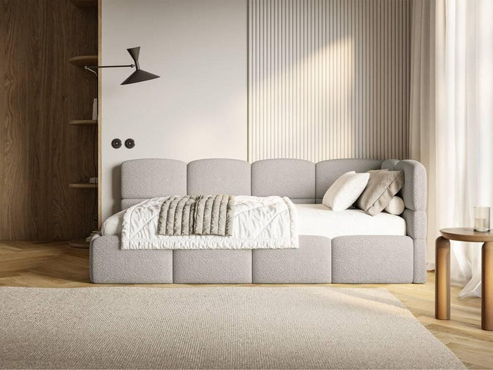 NADUVI Collection Jeugdbed incl matras Chloe rechts bouclé 90x200 met