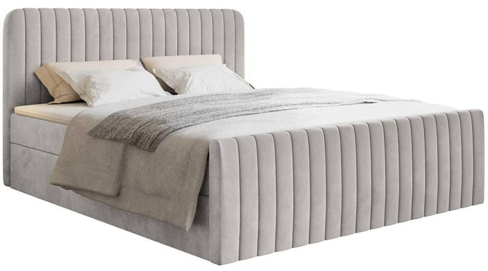 NADUVI Collection Boxspring Adrien velvet met opbergvak 180x200