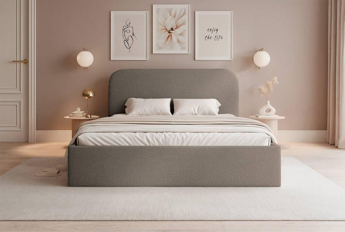 NADUVI Collection Bedframe Fia 160x200 chenille met opbergvak