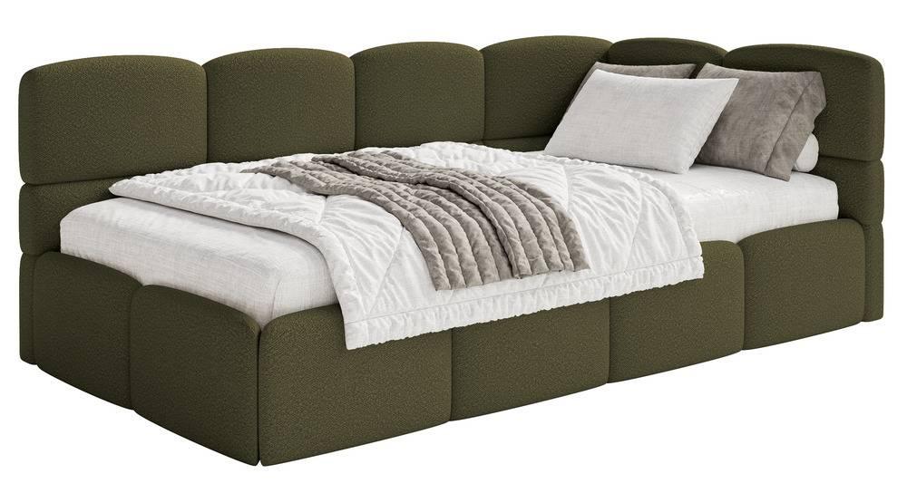 NADUVI Collection Jeugdbed incl matras Chloe rechts bouclé 90x200 met