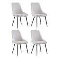Furnihaus Eetkamerstoel Oscar Boucle Beige Set van 4