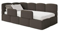 NADUVI Collection Jeugdbed incl matras Chloe links bouclé 90x200 met
