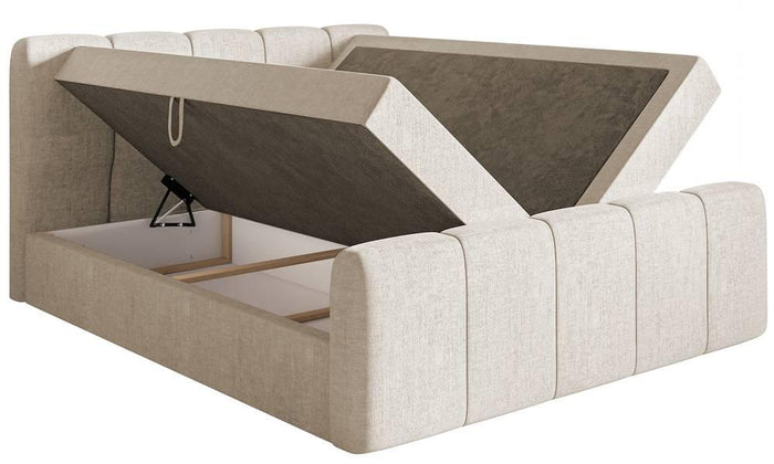 NADUVI Collection Boxspring Chloe 160x200 chenille met opbergruimte