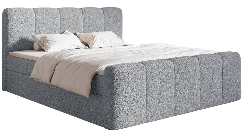 NADUVI Collection Boxspring Chloe 200x200 bouclé met opbergruimte