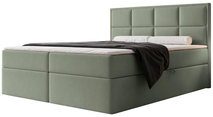 NADUVI Collection Boxspring Antonia velvet met opbergvak 140x200