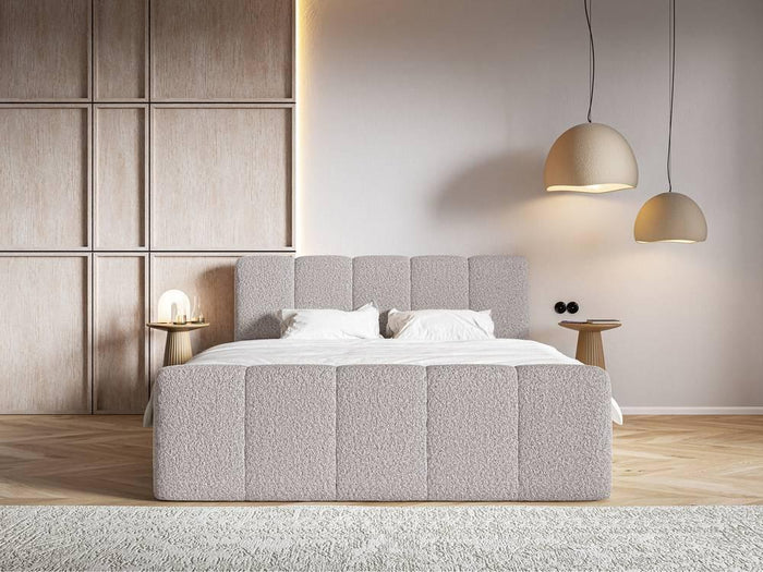 NADUVI Collection Boxspring Chloe 160x200 bouclé met opbergruimte