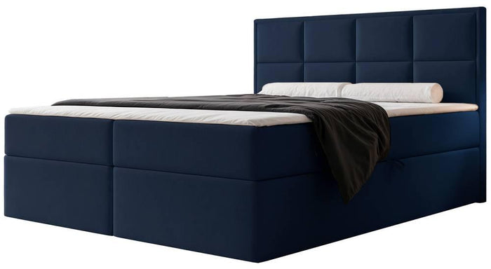 NADUVI Collection Boxspring Antonia velvet met opbergvak 140x200