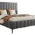 NADUVI Collection Bedframe Flores velvet 160x200 met opbergvak