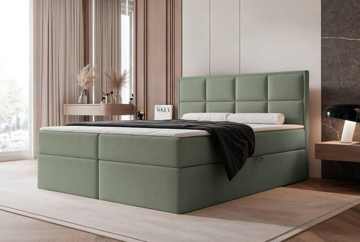 NADUVI Collection Boxspring Antonia velvet met opbergvak 180x200