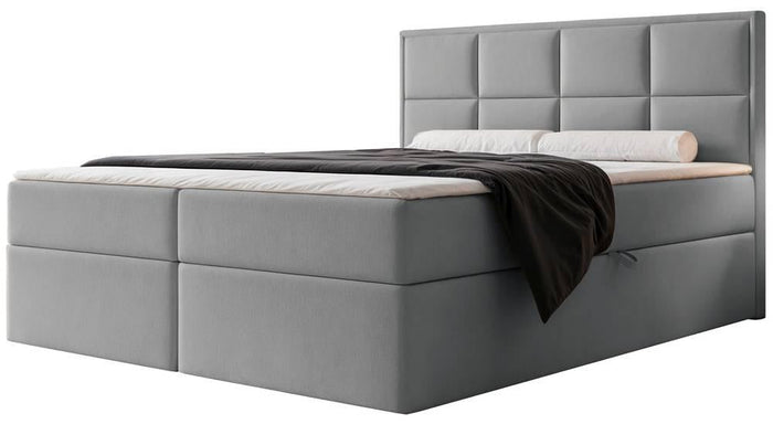 NADUVI Collection Boxspring Antonia velvet met opbergvak 140x200