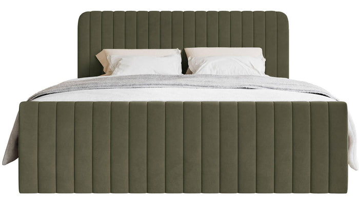 NADUVI Collection Boxspring Adrien velvet met opbergvak 200x200