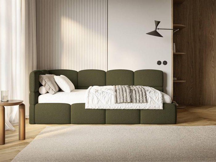 NADUVI Collection Jeugdbed incl matras Chloe links bouclé 90x200 met
