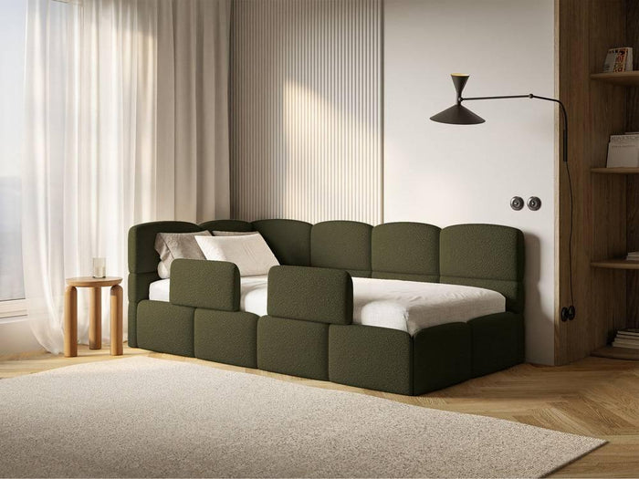 NADUVI Collection Jeugdbed incl matras Chloe links bouclé 90x200 met