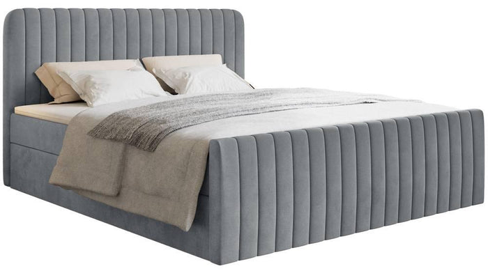 NADUVI Collection Boxspring Adrien velvet met opbergvak 140x200