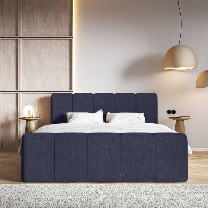 NADUVI Collection Boxspring Chloe 160x200 chenille met opbergruimte