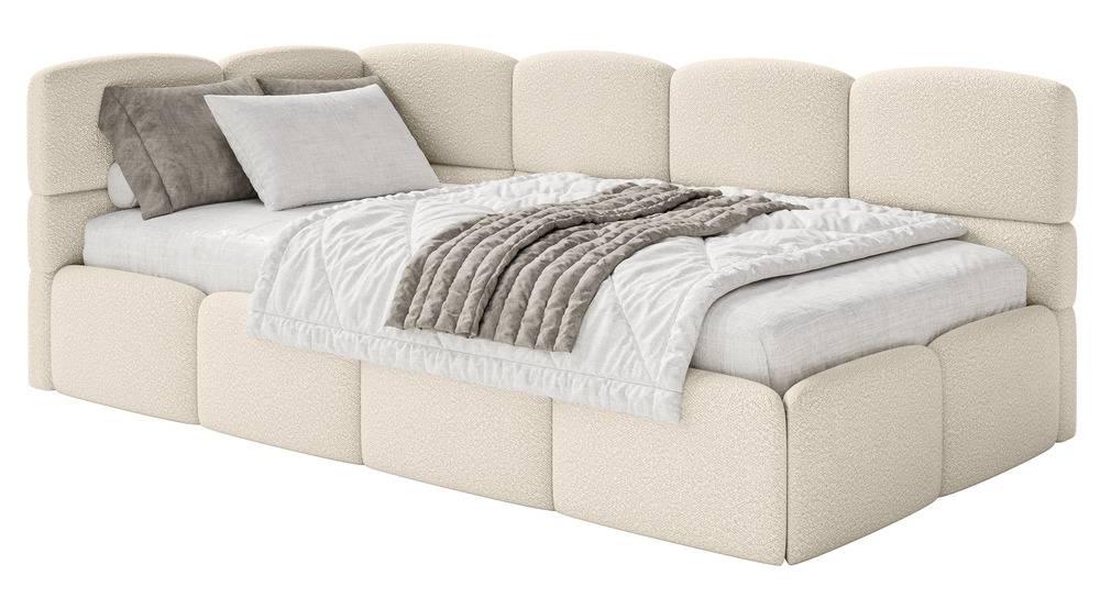NADUVI Collection Jeugdbed incl matras Chloe links bouclé 90x200 met