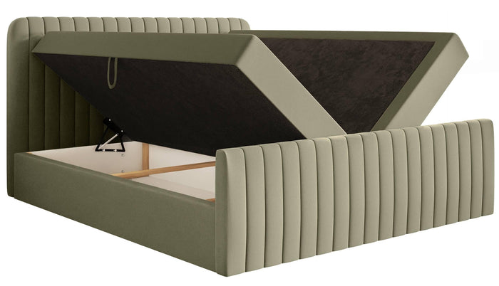 NADUVI Collection Boxspring Adrien chenille met opbergvak 160x200