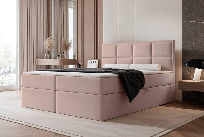 NADUVI Collection Boxspring Antonia velvet met opbergvak 180x200