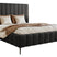 NADUVI Collection Bedframe Flores velvet 160x200 met opbergvak