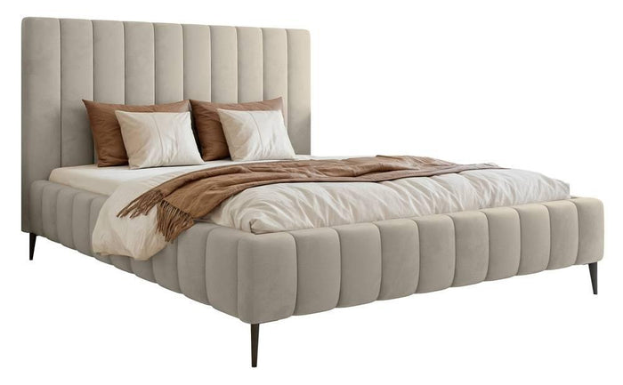 NADUVI Collection Bedframe Flores velvet 180x200 met opbergvak