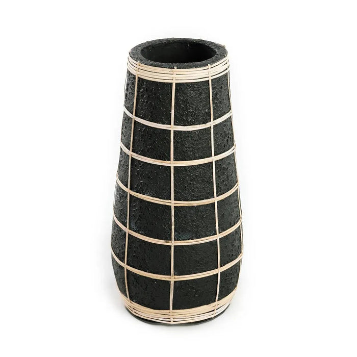 The Cutie Vase - Black Natural - L
