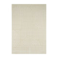 sweeek - Interieurtapijt met grafisch boogpatroon, crème