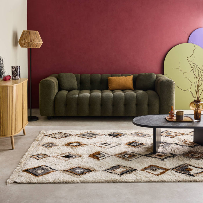 sweeek - Interieur tapijt met etnische motieven, beige