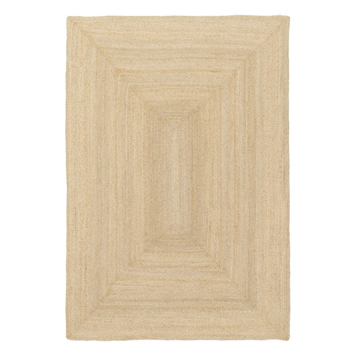 sweeek - Rechthoekig jute binnentapijt, natuurlijk