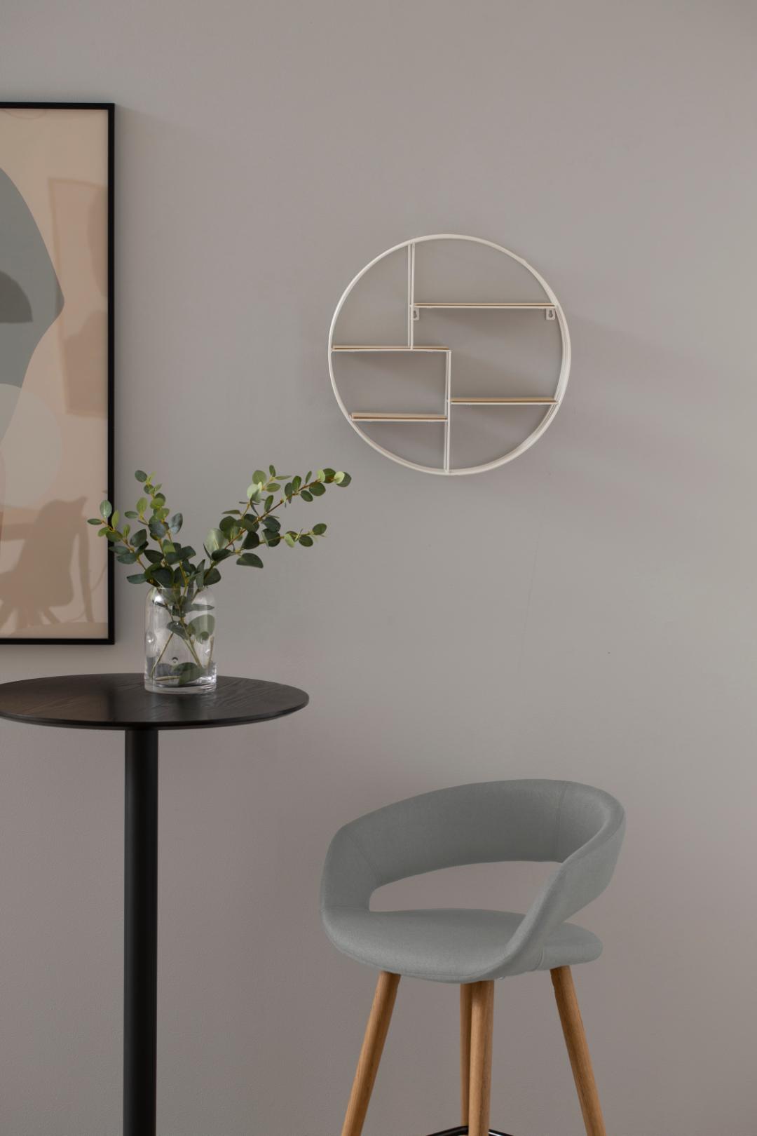 Giga Living - Barstoel Lichtgrijs Stof - Zithoogte 65,5cm - Gudvik - Set van 2