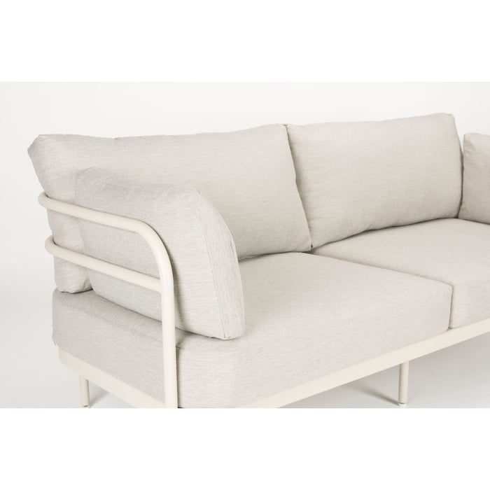 Zuiver Vista Tuin Loungeset bank + tafel + 2 fauteuils - Beige