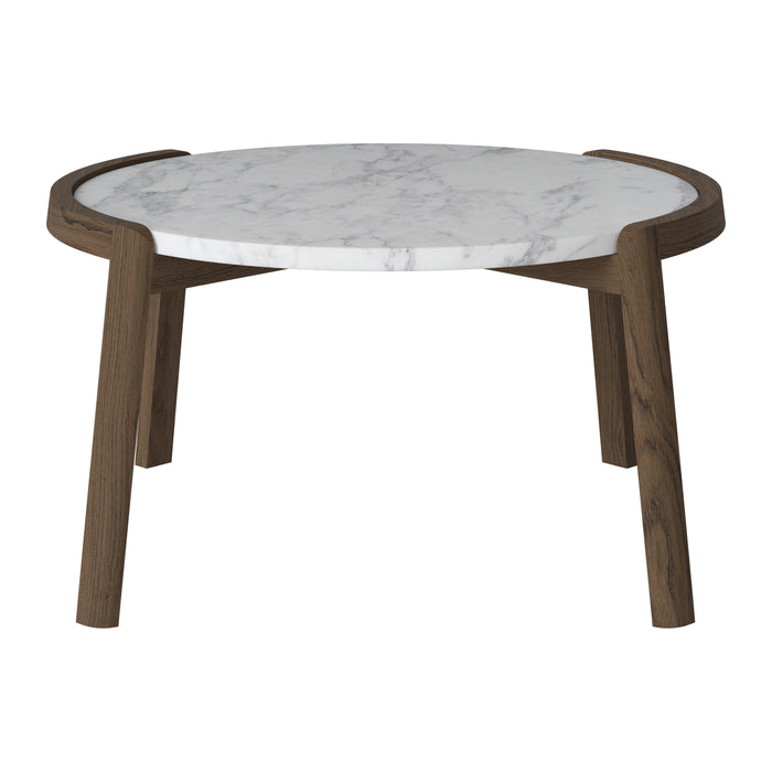 Bolia Mix Salontafel Medium - Wit / Marmer - Donker Geolied Eiken