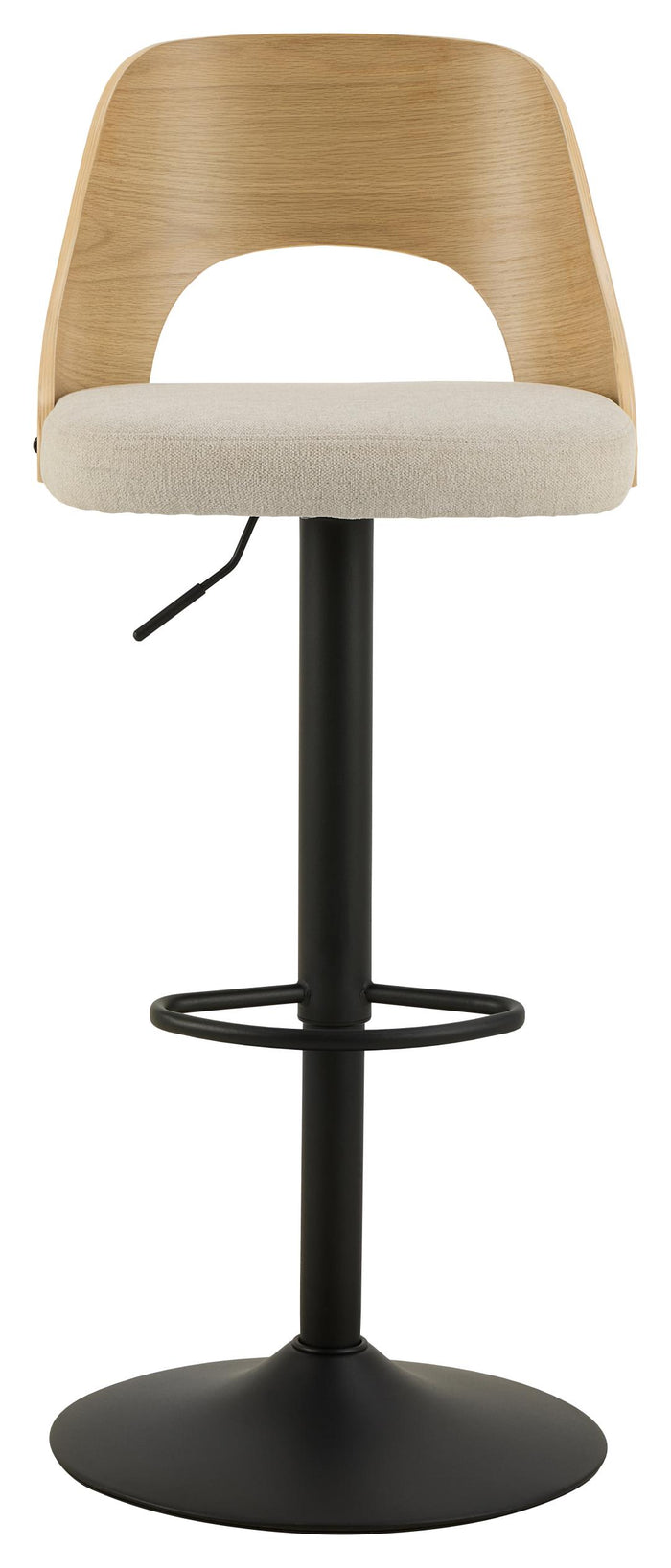 Giga Living - Barkruk - Beige Stof - Zithoogte 84cm - Lucas - Set van 2