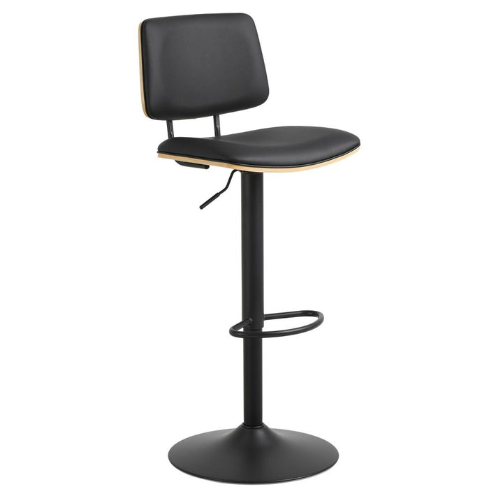 Giga Living - Barkruk - Zwart PU leer - Zithoogte 85cm - Muris