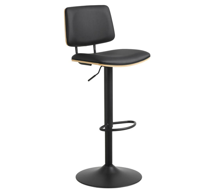 Giga Living - Barkruk - Zwart PU leer - Zithoogte 85cm - Muris