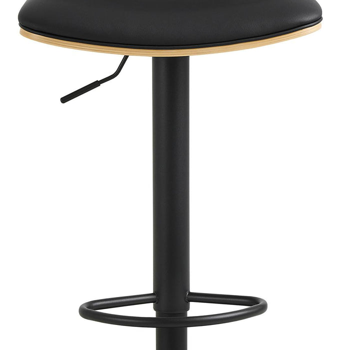 Giga Living - Barkruk - Zwart PU leer - Zithoogte 85cm - Muris