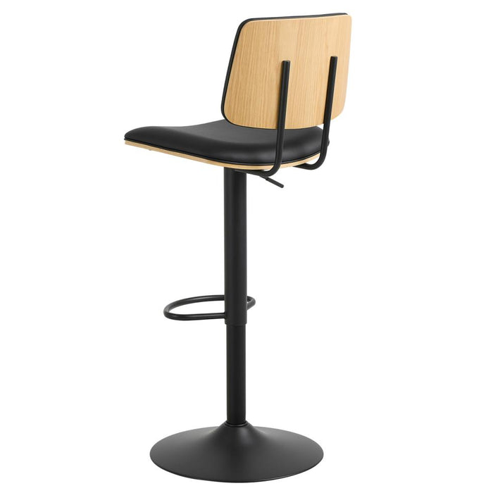 Giga Living - Barkruk - Zwart PU leer - Zithoogte 85cm - Muris