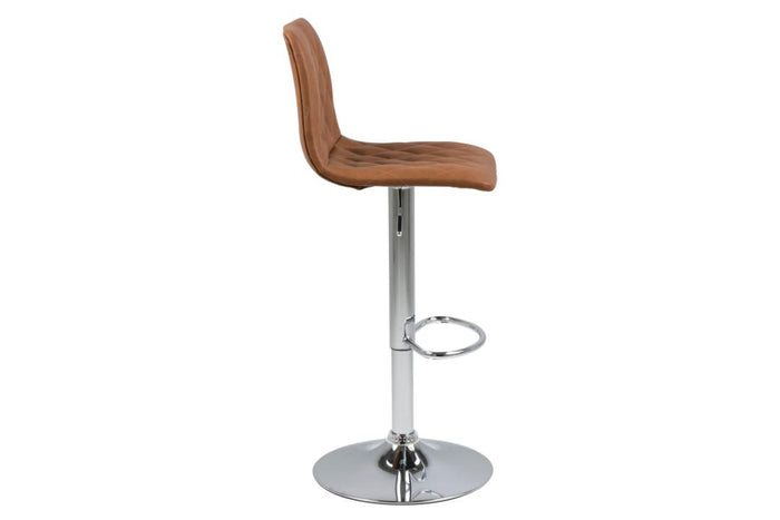 Giga Living - Barkruk - Bruin PU leer - Zithoogte 82cm - Framsta