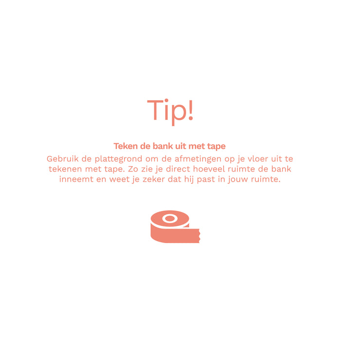 by fonQ Chubby 3-zitsbank - Bouclé Greige