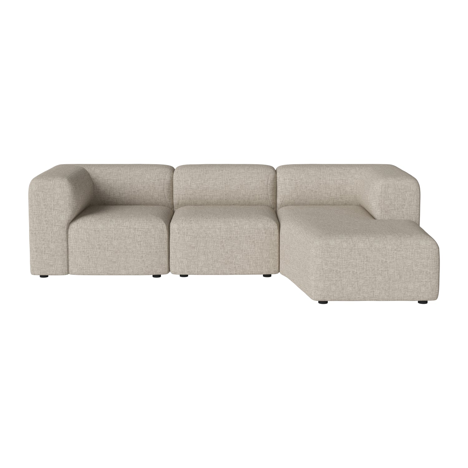Bolia Angle 3-zitsbank met Chaise Longue Rechts - Dark Beige