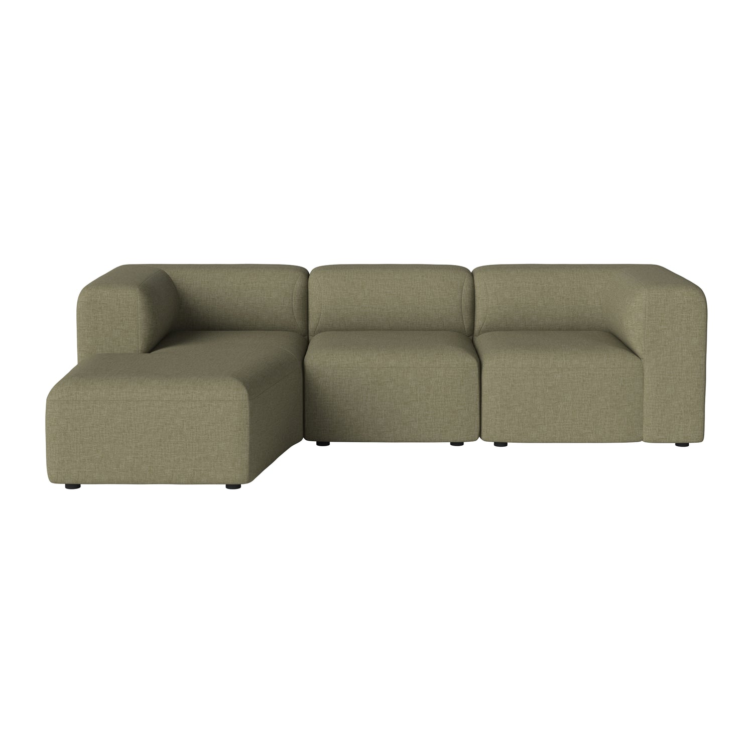 Bolia Angle 3-zitsbank met Chaise Longue Links - Green