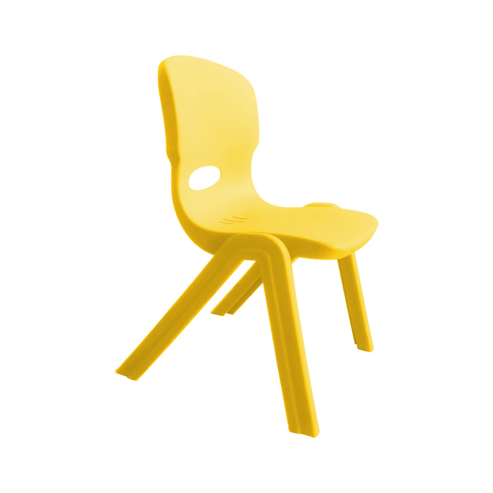 Stoel, kinderstoel geel van