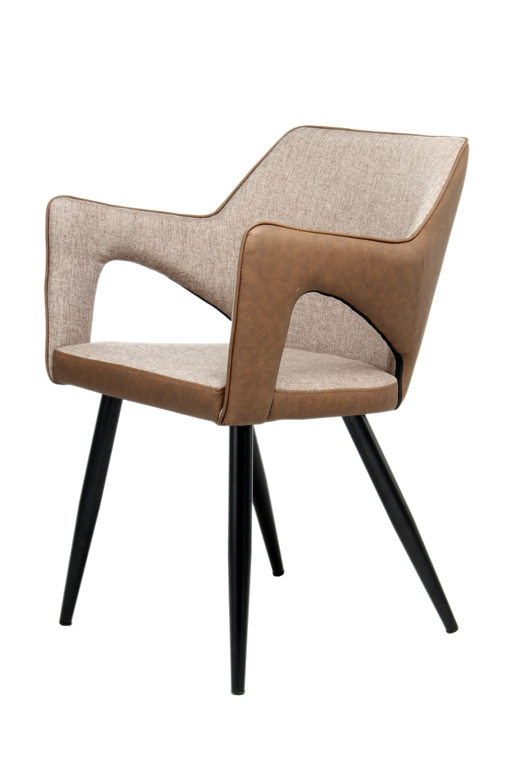 Stoel, set van 2 Beige ijzer trendy