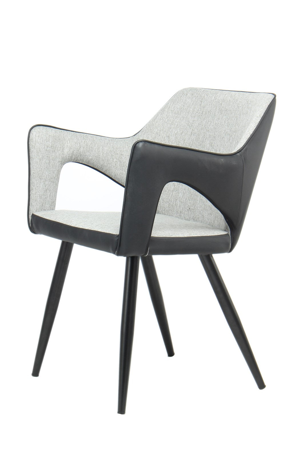 Stoel, set van 2 grijs ijzer trendy