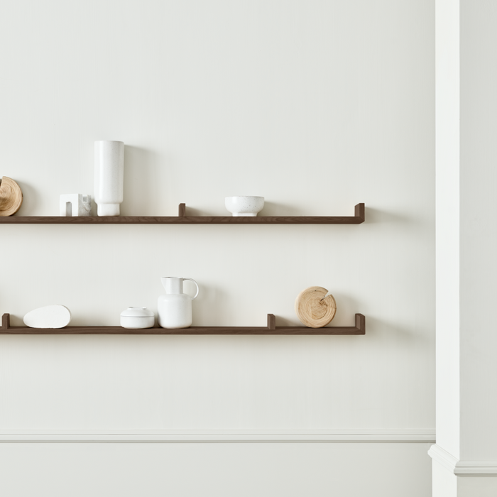 Bolia Display Wandplank B 120 cm - Asymmetrisch Rechts - Donker Eiken